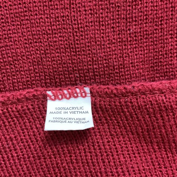 Crimson Gold Unisex 100% Acrylic One Size Rugby-Striped Knit Scarf - Picture 2 of 2